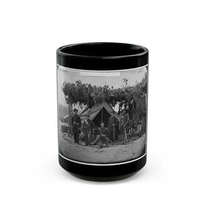 Arlington, Va. Officers Of Company F, 2d New York Artillery At Fort C.F. Smith (U.S. Civil War) Black Coffee Mug 15oz - Go Mug Yourself
