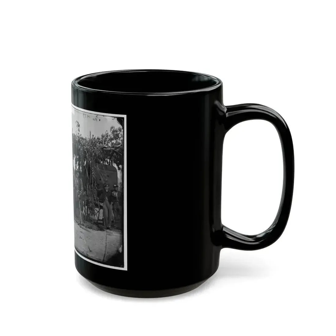 Arlington, Va. Officers Of Company F, 2d New York Artillery At Fort C.F. Smith (U.S. Civil War) Black Coffee Mug - Go Mug Yourself