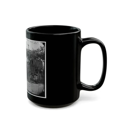 Arlington, Va. Officers Of Company F, 2d New York Artillery At Fort C.F. Smith (U.S. Civil War) Black Coffee Mug - Go Mug Yourself