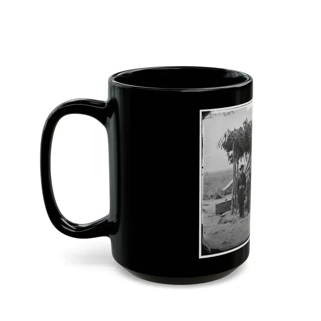 Arlington, Va. Officers Of Company F, 2d New York Artillery At Fort C.F. Smith (U.S. Civil War) Black Coffee Mug - Go Mug Yourself