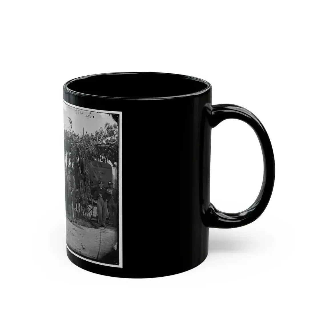 Arlington, Va. Officers Of Company F, 2d New York Artillery At Fort C.F. Smith (U.S. Civil War) Black Coffee Mug - Go Mug Yourself