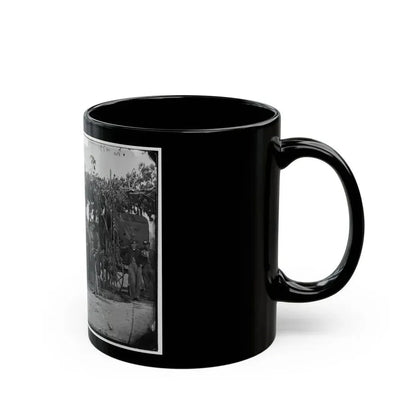 Arlington, Va. Officers Of Company F, 2d New York Artillery At Fort C.F. Smith (U.S. Civil War) Black Coffee Mug - Go Mug Yourself