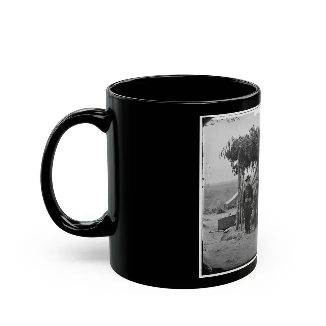 Arlington, Va. Officers Of Company F, 2d New York Artillery At Fort C.F. Smith (U.S. Civil War) Black Coffee Mug - Go Mug Yourself