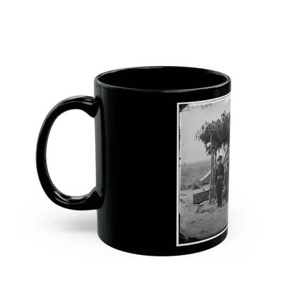Arlington, Va. Officers Of Company F, 2d New York Artillery At Fort C.F. Smith (U.S. Civil War) Black Coffee Mug - Go Mug Yourself