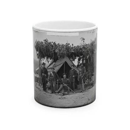 Arlington, Va. Officers Of Company F, 2d New York Artillery At Fort C.F. Smith (U.S. Civil War) White Coffee Mug 11oz - Go Mug Yourself