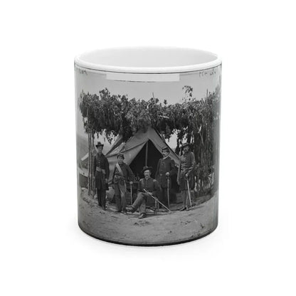 Arlington, Va. Officers Of Company F, 2d New York Artillery At Fort C.F. Smith (U.S. Civil War) White Coffee Mug 11oz - Go Mug Yourself