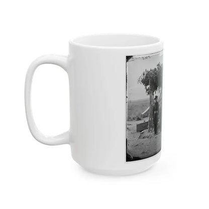 Arlington, Va. Officers Of Company F, 2d New York Artillery At Fort C.F. Smith (U.S. Civil War) White Coffee Mug - Go Mug Yourself