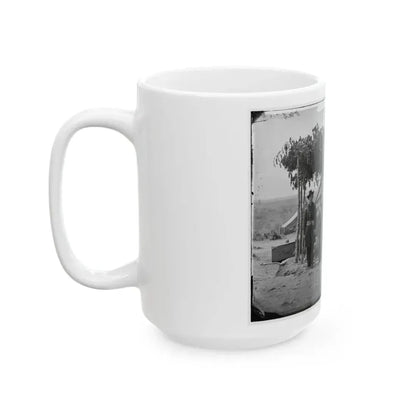 Arlington, Va. Officers Of Company F, 2d New York Artillery At Fort C.F. Smith (U.S. Civil War) White Coffee Mug - Go Mug Yourself