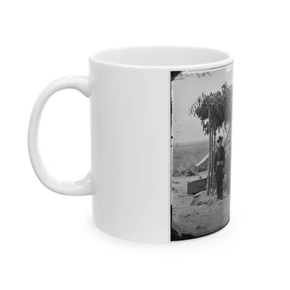 Arlington, Va. Officers Of Company F, 2d New York Artillery At Fort C.F. Smith (U.S. Civil War) White Coffee Mug - Go Mug Yourself