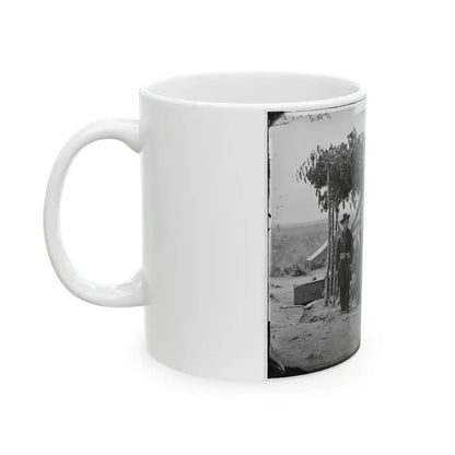 Arlington, Va. Officers Of Company F, 2d New York Artillery At Fort C.F. Smith (U.S. Civil War) White Coffee Mug - Go Mug Yourself