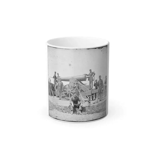 Arlington, Va.  Soldiers With 24-Pdr. Siege Gun on Wooden Barbette Carriage at Fort Corcoran (U.S. Civil War) Color Changing Coffee Mug 11oz Default Title 11oz - Go Mug Yourself