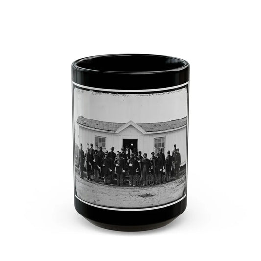 Arlington, Va. Band Of 107th U.S. Colored Infantry At Fort Corcoran (U.S. Civil War) Black Coffee Mug-15oz-Go Mug Yourself
