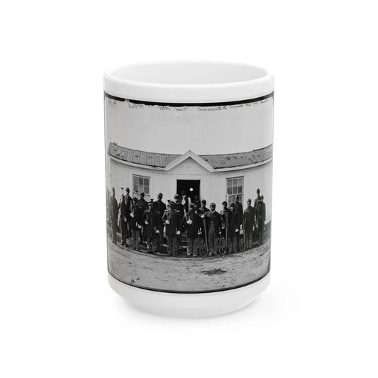 Arlington, Va. Band Of 107th U.S. Colored Infantry At Fort Corcoran (U.S. Civil War) White Coffee Mug-15oz-Go Mug Yourself