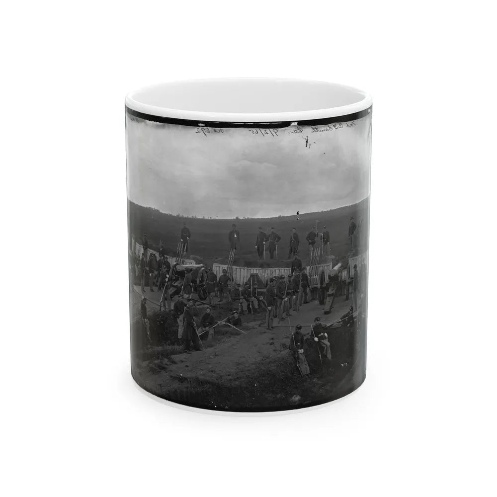 Arlington, Va. Company F, 2d New York Artillery At Fort C.F. Smith (U.S. Civil War) White Coffee Mug-11oz-Go Mug Yourself