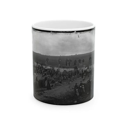 Arlington, Va. Company F, 2d New York Artillery At Fort C.F. Smith (U.S. Civil War) White Coffee Mug-11oz-Go Mug Yourself