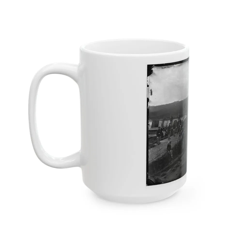 Arlington, Va. Company F, 2d New York Artillery At Fort C.F. Smith (U.S. Civil War) White Coffee Mug-Go Mug Yourself