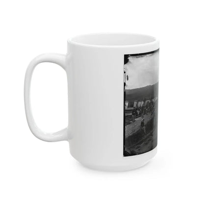 Arlington, Va. Company F, 2d New York Artillery At Fort C.F. Smith (U.S. Civil War) White Coffee Mug-Go Mug Yourself