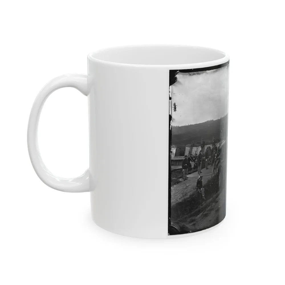Arlington, Va. Company F, 2d New York Artillery At Fort C.F. Smith (U.S. Civil War) White Coffee Mug-Go Mug Yourself