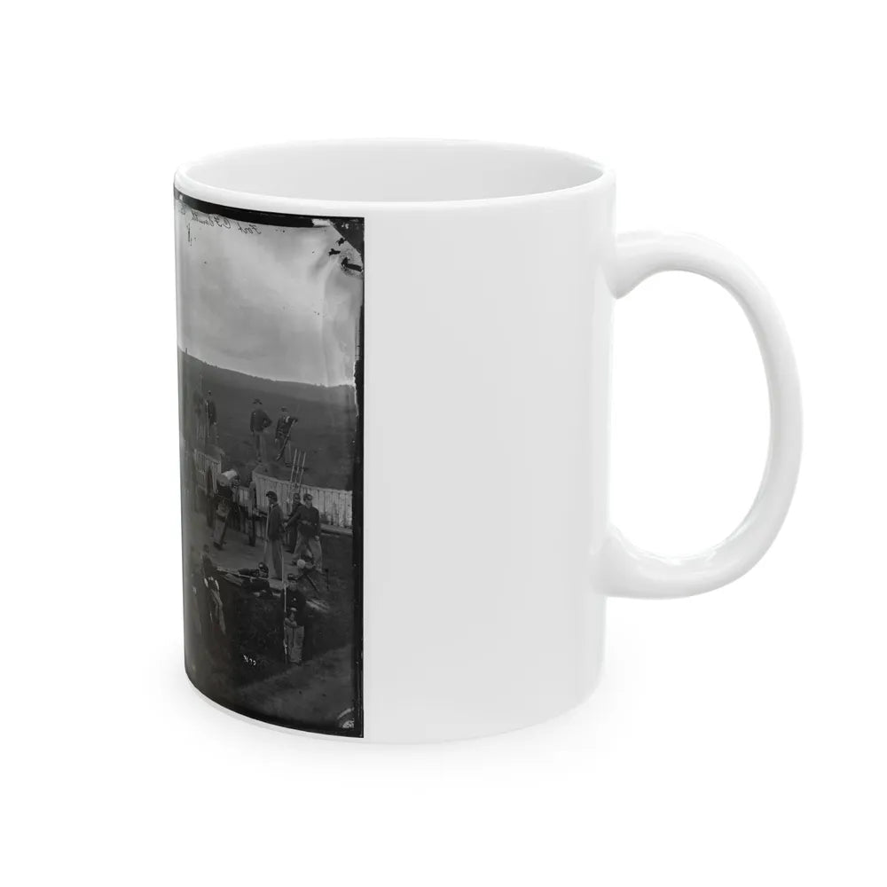 Arlington, Va. Company F, 2d New York Artillery At Fort C.F. Smith (U.S. Civil War) White Coffee Mug-Go Mug Yourself