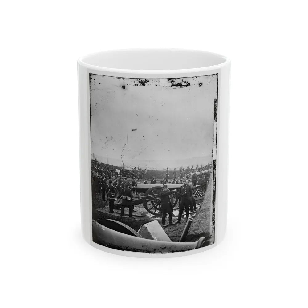 Arlington, Va. Guns And Gun-Crews Of Fort Richardson (U.S. Civil War) White Coffee Mug-11oz-Go Mug Yourself