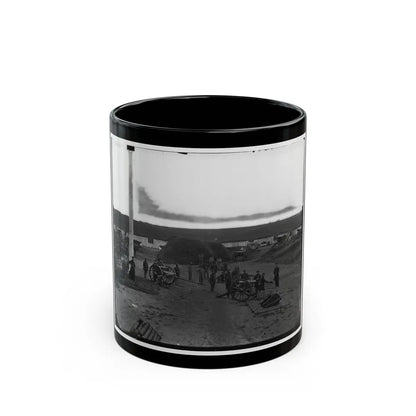 Arlington, Va. Interior View Of Fort C.F. Smith, With Gun Crew Of Company L, 2d New York Artillery (U.S. Civil War) Black Coffee Mug-11oz-Go Mug Yourself