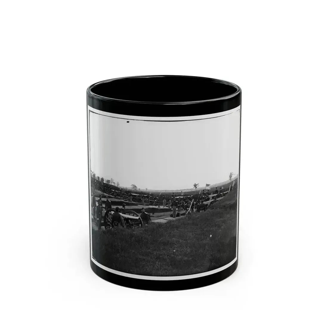Arlington, Virginia. Batteries In Fort No. 2 Fort Whipple (U.S. Civil War) Black Coffee Mug 11oz - Go Mug Yourself