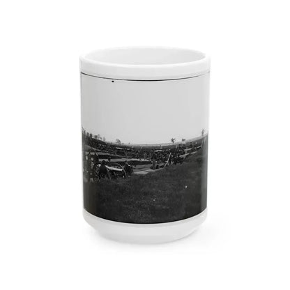 Arlington, Virginia. Batteries In Fort No. 2 Fort Whipple (U.S. Civil War) White Coffee Mug 15oz - Go Mug Yourself