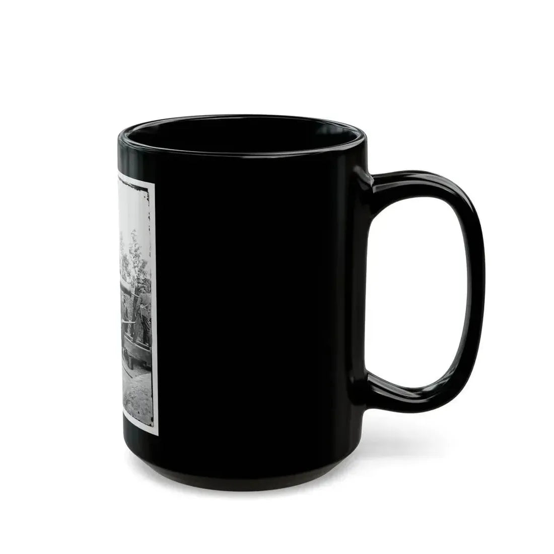 Arlington, Virginia. Big Gun At Fort Woodbury (U.S. Civil War) Black Coffee Mug - Go Mug Yourself