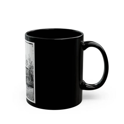 Arlington, Virginia. Big Gun At Fort Woodbury (U.S. Civil War) Black Coffee Mug - Go Mug Yourself