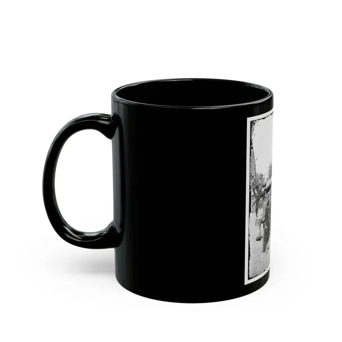 Arlington, Virginia. Big Gun At Fort Woodbury (U.S. Civil War) Black Coffee Mug - Go Mug Yourself