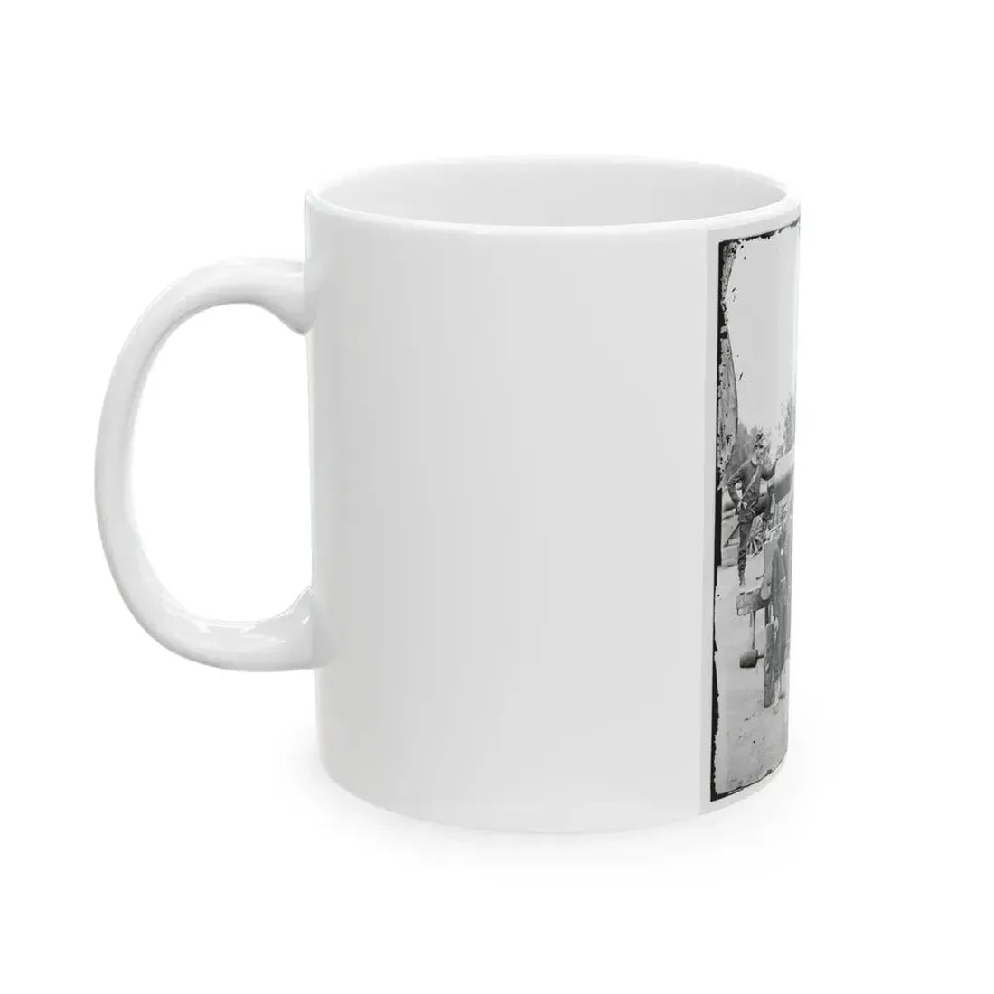 Arlington, Virginia. Big Gun At Fort Woodbury (U.S. Civil War) White Coffee Mug - Go Mug Yourself