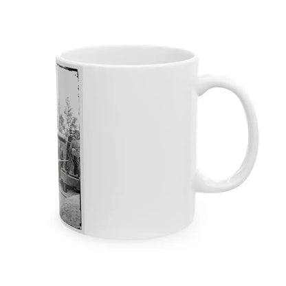 Arlington, Virginia. Big Gun At Fort Woodbury (U.S. Civil War) White Coffee Mug - Go Mug Yourself