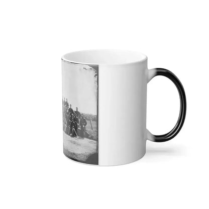 Arlington, Virginia. Col. William H. Telford and Officers, 50Th Regiment Pennsylvania Infantry at Fort Craig (U.S. Civil War) Color Changing Coffee Mug 11oz - Go Mug Yourself