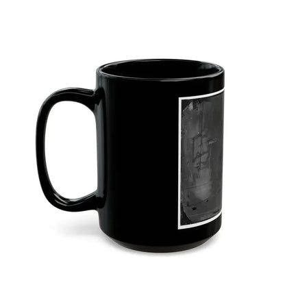 Arlington, Virginia. Gen. Samuel P. Heintzleman And Staff On Portico Of Arlington House (U.S. Civil War) Black Coffee Mug - Go Mug Yourself