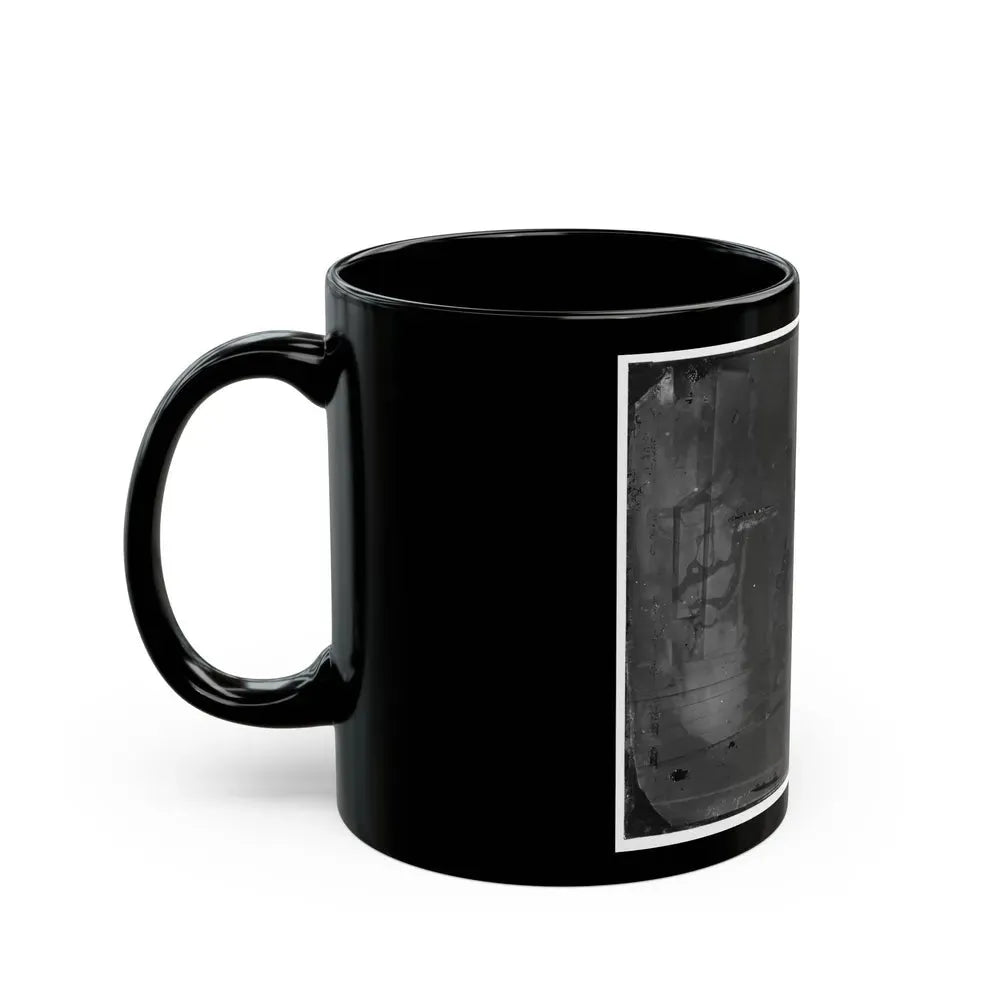 Arlington, Virginia. Gen. Samuel P. Heintzleman And Staff On Portico Of Arlington House (U.S. Civil War) Black Coffee Mug - Go Mug Yourself