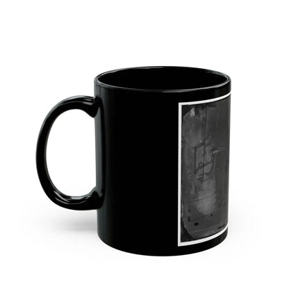 Arlington, Virginia. Gen. Samuel P. Heintzleman And Staff On Portico Of Arlington House (U.S. Civil War) Black Coffee Mug - Go Mug Yourself
