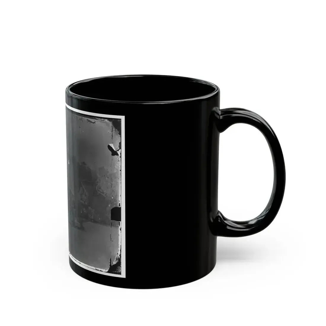 Arlington, Virginia. Gen. Samuel P. Heintzleman And Staff On Portico Of Arlington House (U.S. Civil War) Black Coffee Mug - Go Mug Yourself