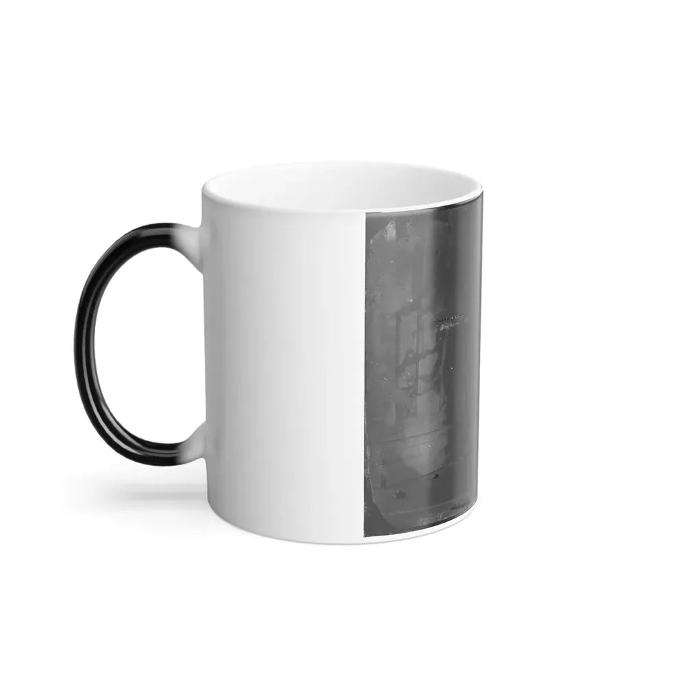 Arlington, Virginia. Gen. Samuel P. Heintzleman and Staff on Portico of Arlington House (U.S. Civil War) Color Changing Coffee Mug 11oz - Go Mug Yourself