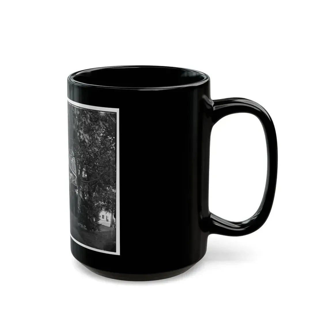 Arlington, Virginia. Officers Of 2d New York Heavy Artillery, At Fort C.F. Smith (U.S. Civil War) Black Coffee Mug - Go Mug Yourself