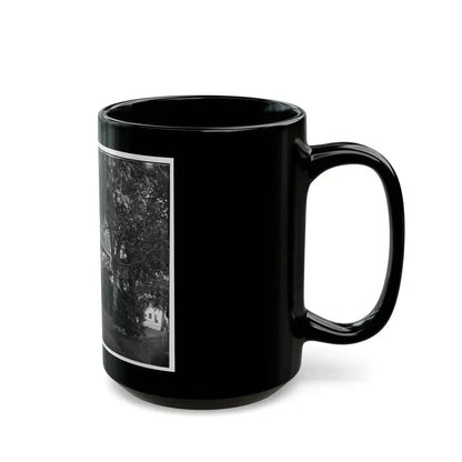 Arlington, Virginia. Officers Of 2d New York Heavy Artillery, At Fort C.F. Smith (U.S. Civil War) Black Coffee Mug - Go Mug Yourself