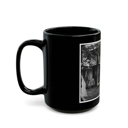 Arlington, Virginia. Officers Of 2d New York Heavy Artillery, At Fort C.F. Smith (U.S. Civil War) Black Coffee Mug - Go Mug Yourself