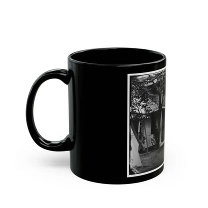 Arlington, Virginia. Officers Of 2d New York Heavy Artillery, At Fort C.F. Smith (U.S. Civil War) Black Coffee Mug - Go Mug Yourself