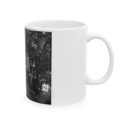 Arlington, Virginia. Officers Of 2d New York Heavy Artillery, At Fort C.F. Smith (U.S. Civil War) White Coffee Mug - Go Mug Yourself