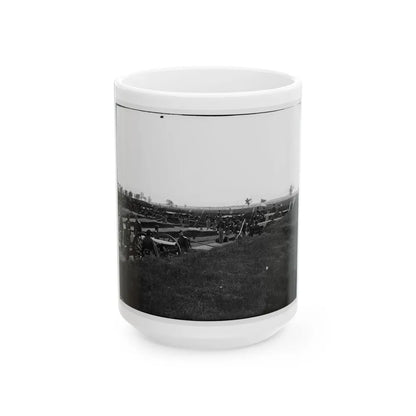 Arlington, Virginia. Batteries In Fort No. 2 Fort Whipple (U.S. Civil War) White Coffee Mug-15oz-Go Mug Yourself