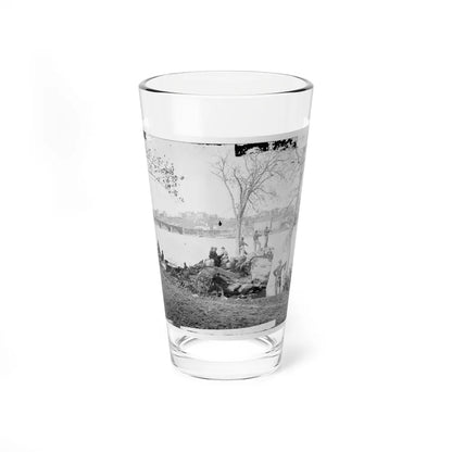 Arlington, Virginia. Georgetown Aqueduct From Virginia Side Of Potomac With Georgetown University In Background (U.S. Civil War) Pint Glass 16oz-16oz-Go Mug Yourself