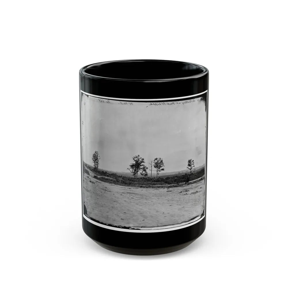 Arlington, Virginia. Light Battery At Fort Whipple (U.S. Civil War) Black Coffee Mug-15oz-Go Mug Yourself