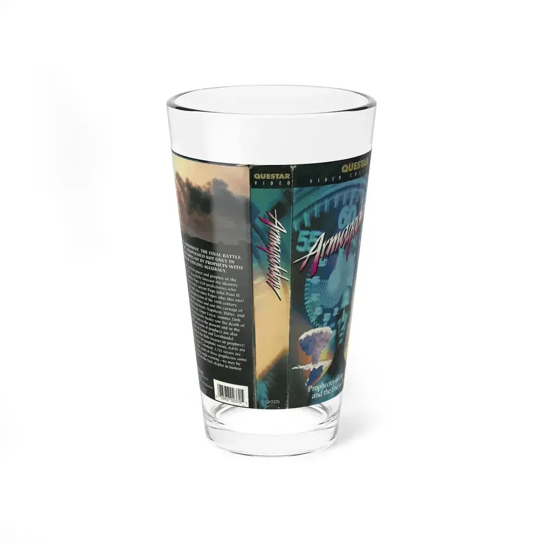 ARMAGEDDON (VHS COVER) Pint Glass 16oz 16oz - Go Mug Yourself