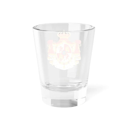 Armas abreviadas del rey de España antes de 1868 manto y toisón (Spain) (Coat of Arms) Shot Glass 1.5oz - Go Mug Yourself