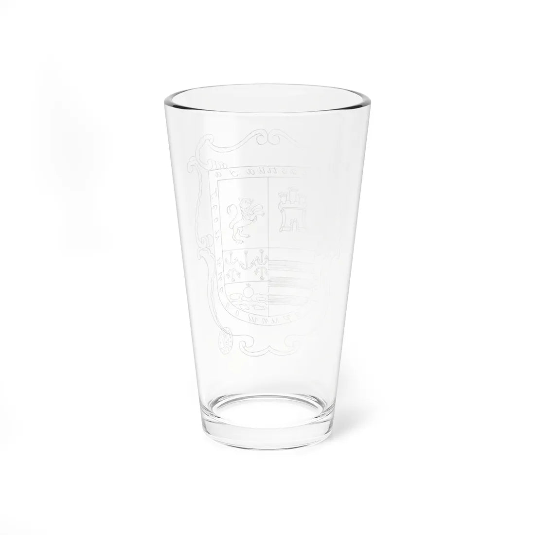 Armas de Cristobal Colon 1767 (Costa Rica) (Coat of Arms) Pint Glass 16oz - Go Mug Yourself
