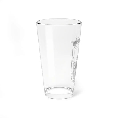 Armas de la ciudad de Mexico 1767 (Costa Rica) (Coat of Arms) Pint Glass 16oz - Go Mug Yourself